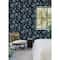 RoomMates Blue Nuit Tropicale Peel & Stick Wallpaper